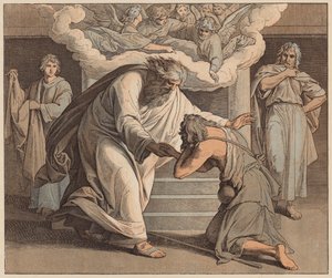 Le Fils prodigue, Saint Luc, XV, 20 - Julius (after) Schnorr von Carolsfeld