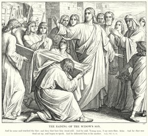 La Résurrection du fils de la veuve - Julius (after) Schnorr von Carolsfeld