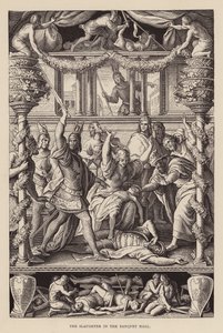 Le massacre dans la salle de banquet - Julius (after) Schnorr von Carolsfeld