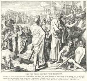 Les Dix Tribus se révoltent contre Roboam - Julius (after) Schnorr von Carolsfeld