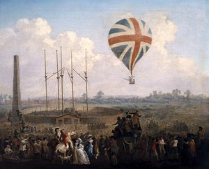 Le nouveau ballon de M. Lunardi, 29 juin 1785 - Julius Caesar Ibbetson
