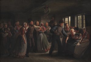 Une danse de campagne dans le district de Hedebo, Zélande - Julius Exner