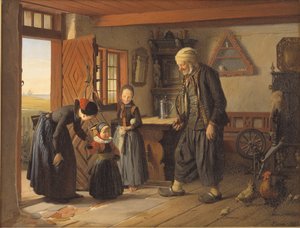 Visite chez le grand-père - Julius Exner