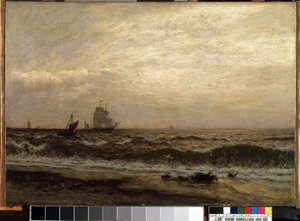 Navires sur la mer - Julius Friedrich Runge