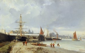 Les docks sur la rive à Greenwich
