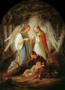 Les anges gardiens, 1836 - Julius Huebner
