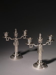 Candélabre, firme de Peter Carl Fabergé - Julius Rappoport