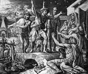 Adoration des bergers - Julius Schnorr von Carolsfeld