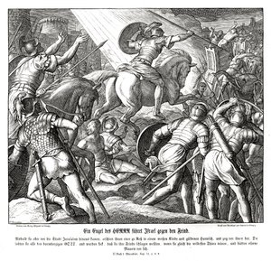 Un ange guide les Israélites, 2 Maccabées - Julius Schnorr von Carolsfeld