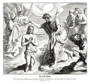 Baptême du Christ - Julius Schnorr von Carolsfeld