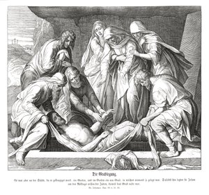 Enterrement de Jésus - Julius Schnorr von Carolsfeld