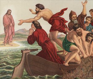 Christ apparaissant au lac de Tibériade - Julius Schnorr von Carolsfeld