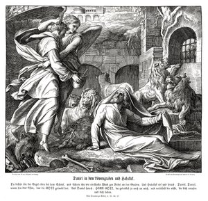 Daniel dans la fosse aux lions - Julius Schnorr von Carolsfeld