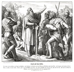 David et les trois vaillants hommes, 2 Samuel - Julius Schnorr von Carolsfeld