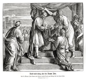 David devient roi de Juda - Julius Schnorr von Carolsfeld