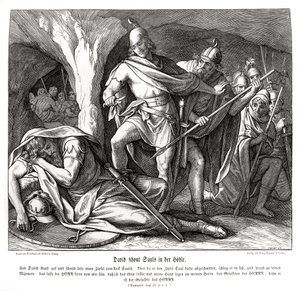 David épargne la vie de Saül