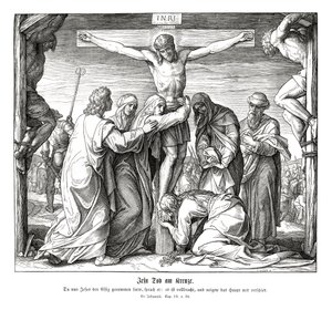 La mort de Jésus sur la croix, Évangile de Jean