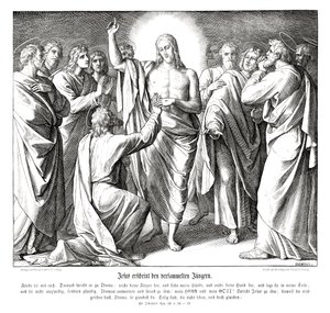 Thomas le sceptique, Évangile de Jean - Julius Schnorr von Carolsfeld