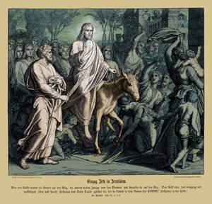 Entrée de Jésus à Jérusalem, Évangile de Matthieu - Julius Schnorr von Carolsfeld