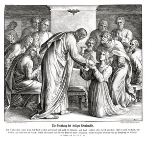 Eucharistie, Évangile de Matthieu - Julius Schnorr von Carolsfeld