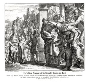 Chute de Jérusalem - Julius Schnorr von Carolsfeld