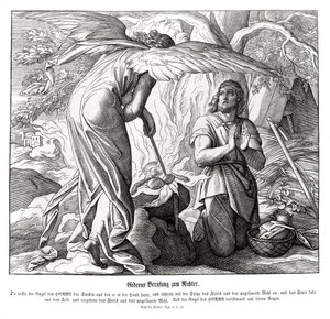 Gédéon est appelé comme juge - Julius Schnorr von Carolsfeld