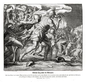 La victoire de Gédéon contre les Madianites, Juges - Julius Schnorr von Carolsfeld