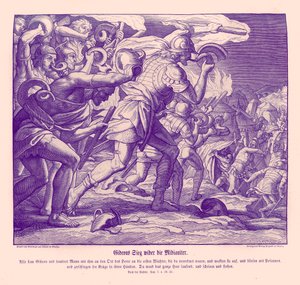 La victoire de Gédéon contre les Madianites, Juges - Julius Schnorr von Carolsfeld