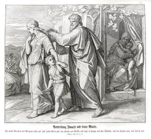 Agar et Ismaël sont chassés, Genèse - Julius Schnorr von Carolsfeld