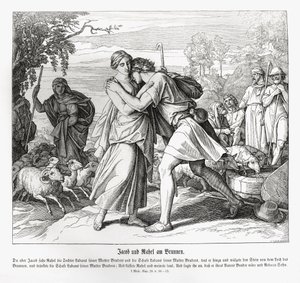 Jacob et Rachel au puits, Genèse - Julius Schnorr von Carolsfeld
