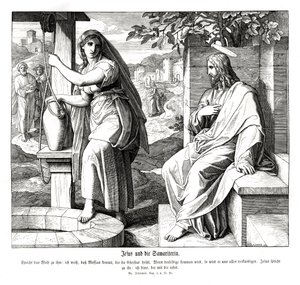 Jésus et la femme samaritaine - Julius Schnorr von Carolsfeld