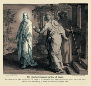 Jésus apparaît à deux disciples, Évangile de Luc