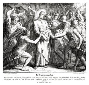 La trahison de Jésus, Évangile de Matthieu - Julius Schnorr von Carolsfeld