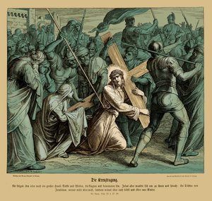 Jésus portant la croix, Évangile de Luc - Julius Schnorr von Carolsfeld