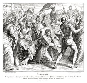 Jésus portant la croix, Évangile de Luc - Julius Schnorr von Carolsfeld