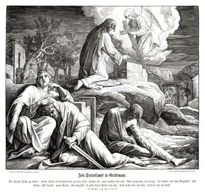Jésus au jardin de Gethsémani - Julius Schnorr von Carolsfeld