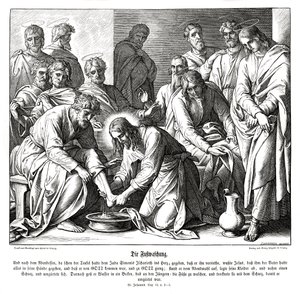 Jésus lave les pieds de ses disciples
