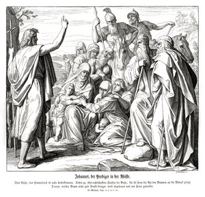 Jean-Baptiste, Évangile de Matthieu - Julius Schnorr von Carolsfeld