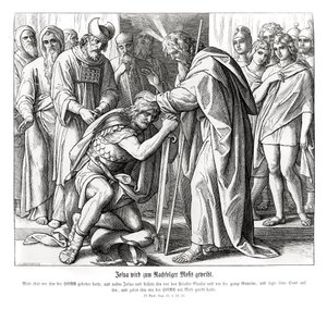 Josué est nommé successeur de Moïse, Nombres - Julius Schnorr von Carolsfeld