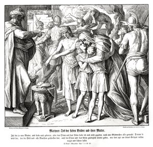 Le martyre des sept fils, 2 Maccabées - Julius Schnorr von Carolsfeld
