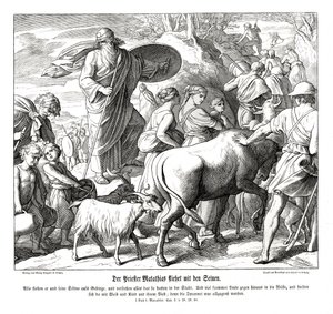Mathathias et ses fils fuient la ville - Julius Schnorr von Carolsfeld
