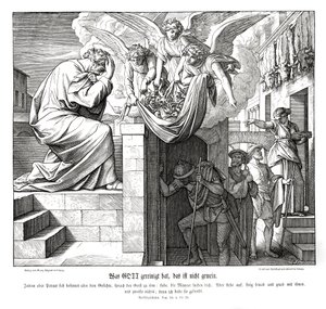 Pierre et les hommes de Corneille, Actes des Apôtres - Julius Schnorr von Carolsfeld