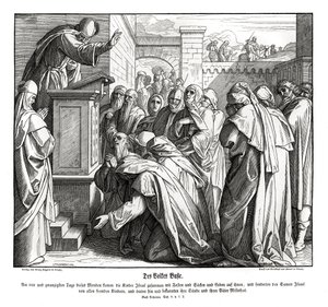 Repentir du peuple, Néhémie - Julius Schnorr von Carolsfeld