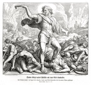 Samson tue mille Philistins, Juges - Julius Schnorr von Carolsfeld
