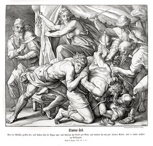 La chute de Samson, Juges - Julius Schnorr von Carolsfeld