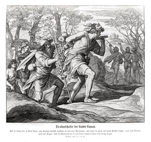 Les éclaireurs vers la terre de Canaan, Nombres - Julius Schnorr von Carolsfeld