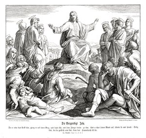 Sermon sur la montagne, Évangile de Matthieu - Julius Schnorr von Carolsfeld