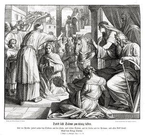 Salomon est oint roi - Julius Schnorr von Carolsfeld