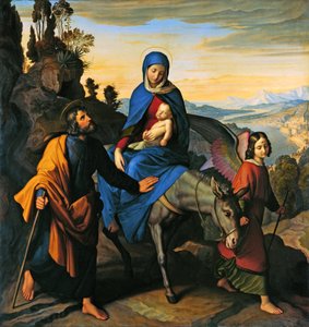 La fuite en Égypte - Julius Schnorr von Carolsfeld