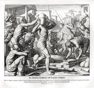 Les Israélites sont réduits en esclavage en Égypte, Exode - Julius Schnorr von Carolsfeld